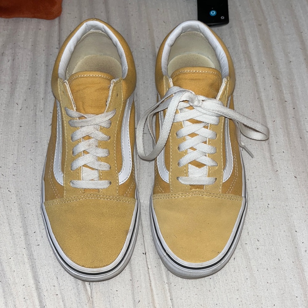 Yellow old school Vans